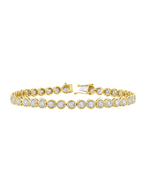 Bryn Bezel Tennis Bracelet 14K