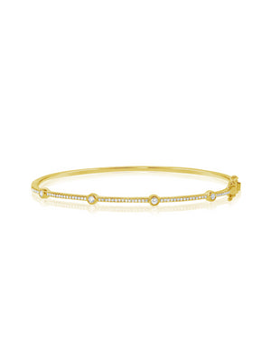 Melanie Diamond Bangle 14K