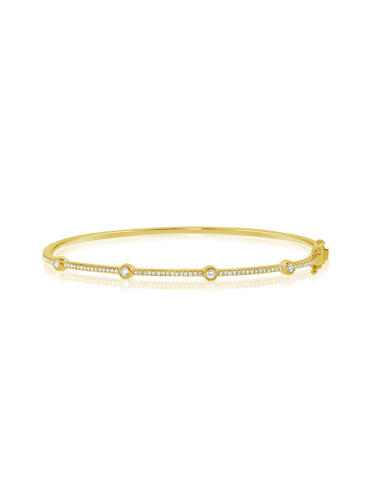 Melanie Diamond Bangle 14K