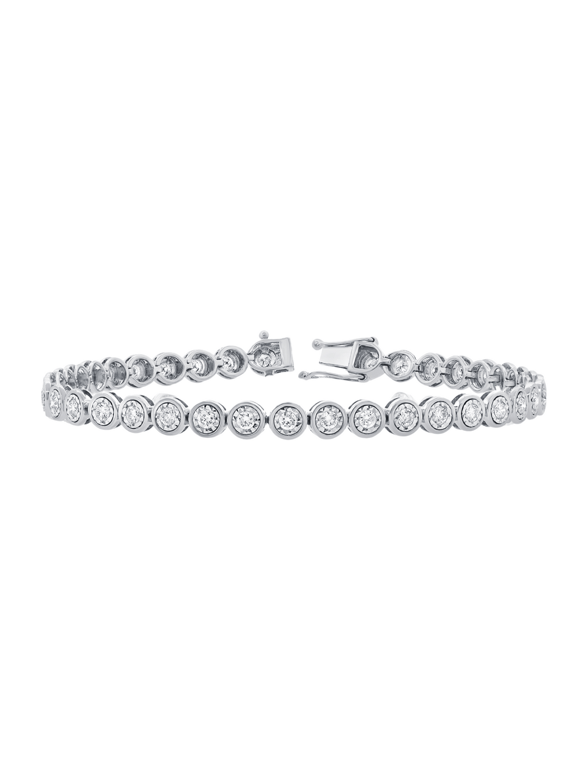 Bryn Bezel Tennis Bracelet 14K