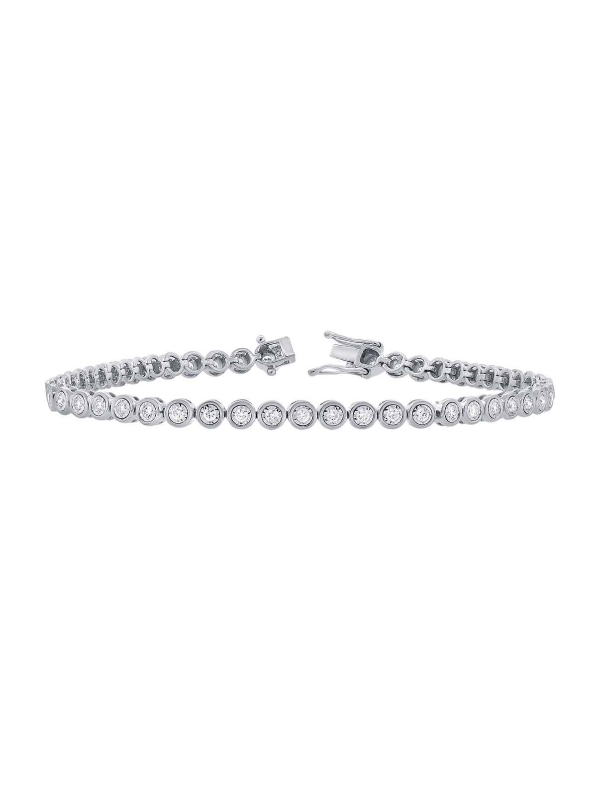 Bryn Bezel Tennis Bracelet 14K