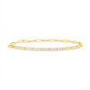 Birthstone Tennis Bracelet - April 14K