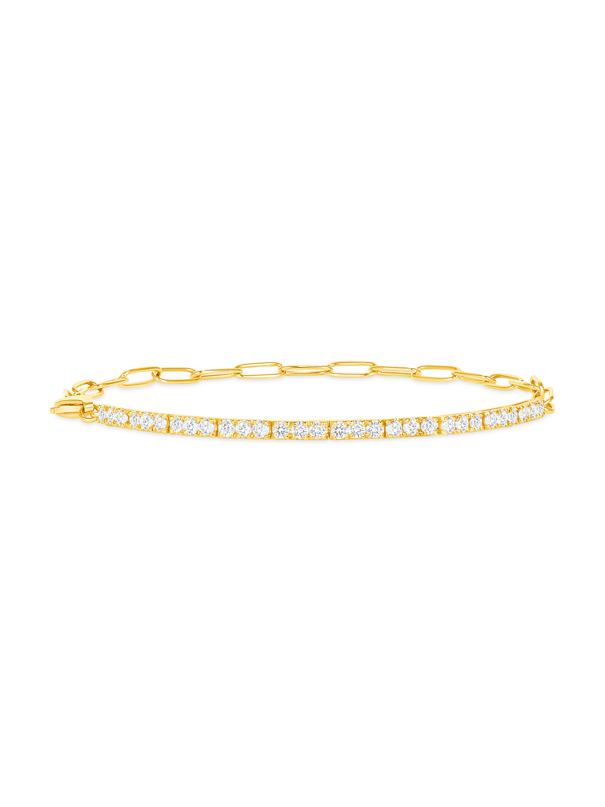 Birthstone Tennis Bracelet - April 14K