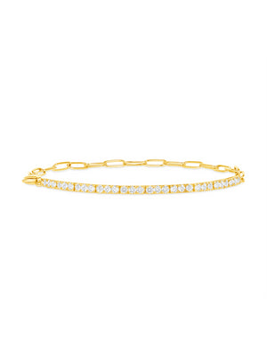 Birthstone Tennis Bracelet - April 14K