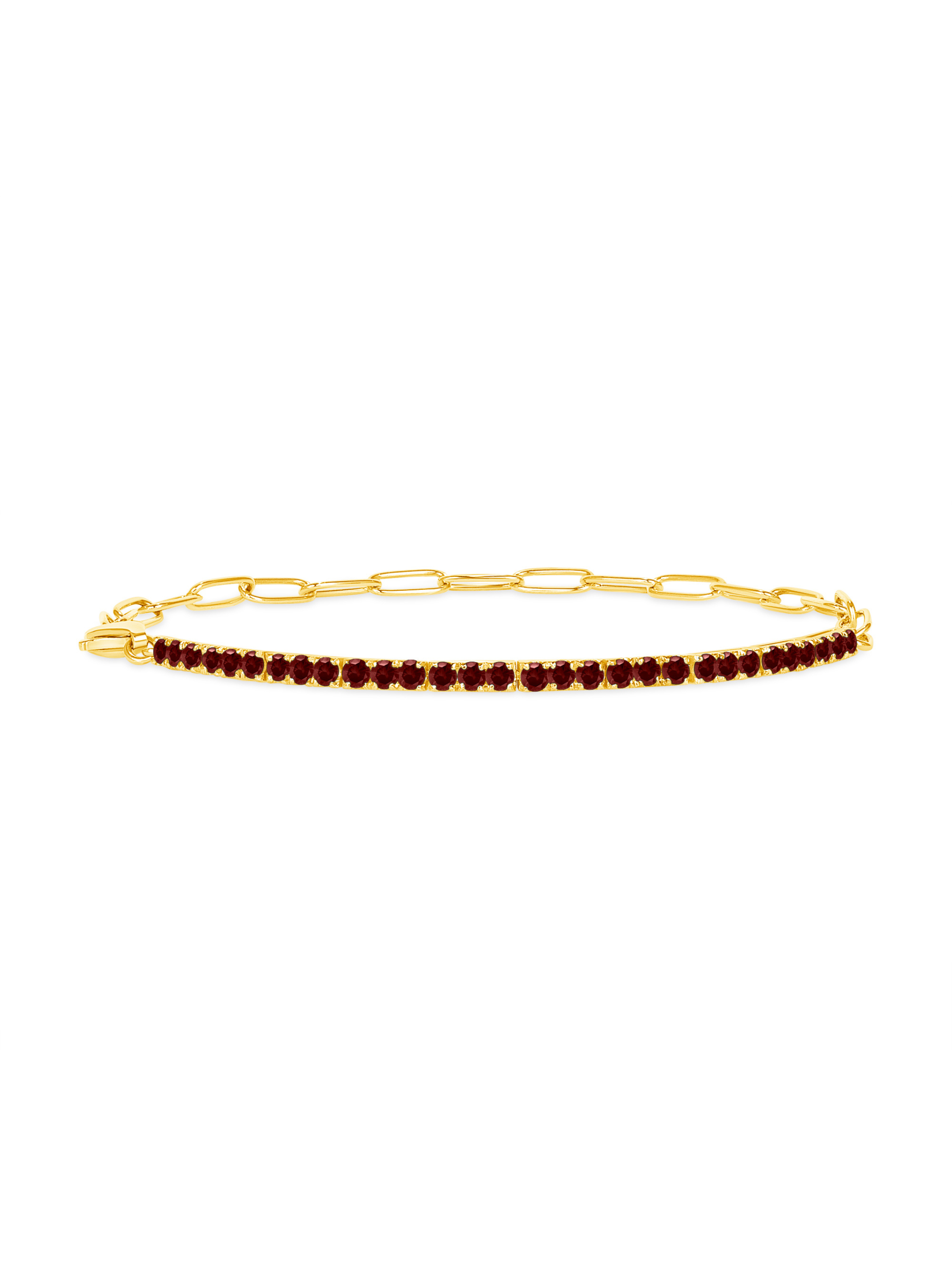 Birthstone Tennis Bracelet - January 14K