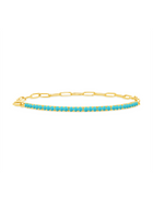 Birthstone Tennis Bracelet 14K