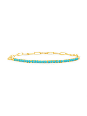 Birthstone Tennis Bracelet - December 14K