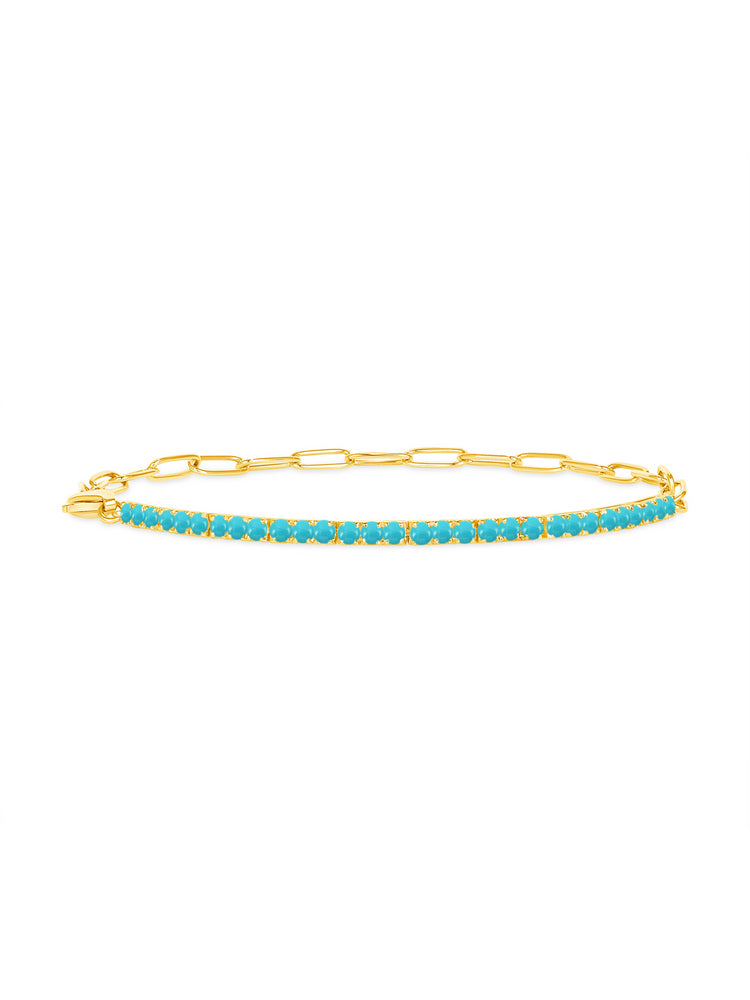 Birthstone Tennis Bracelet - December 14K