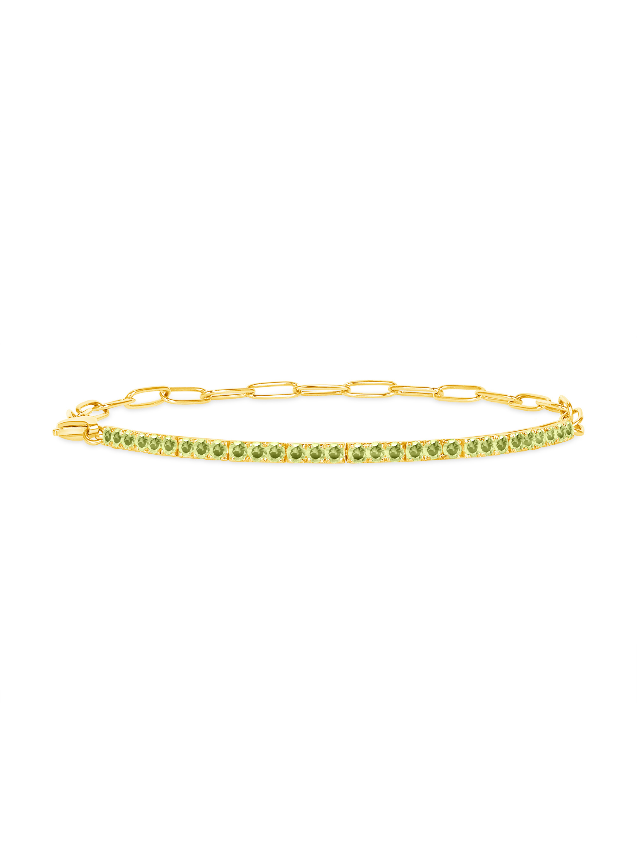 Birthstone Tennis Bracelet - August 14K