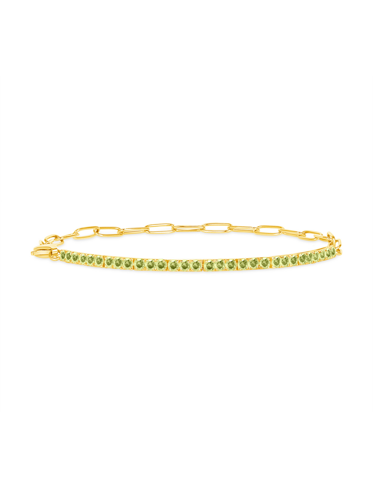 Birthstone Tennis Bracelet - August 14K