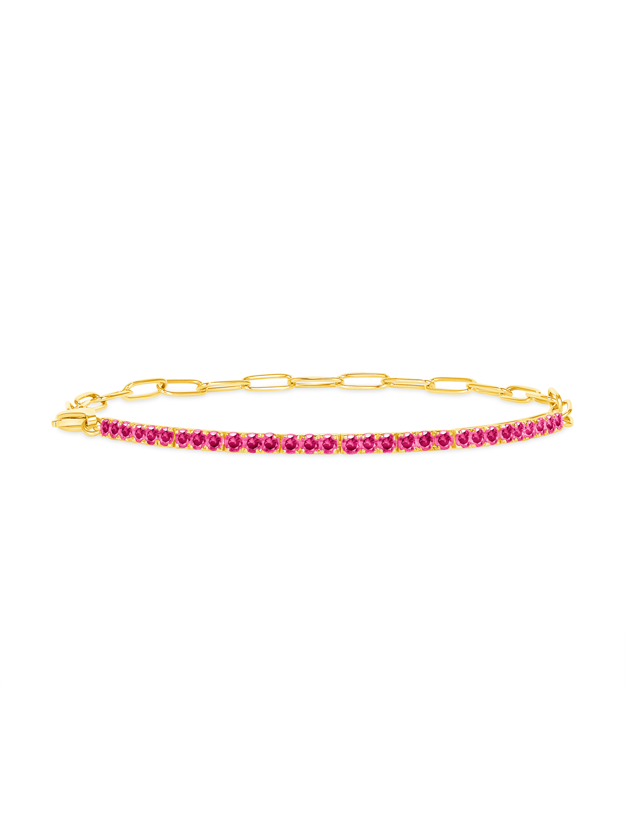 Birthstone Tennis Bracelet - July 14K