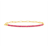 Birthstone Tennis Bracelet - July 14K