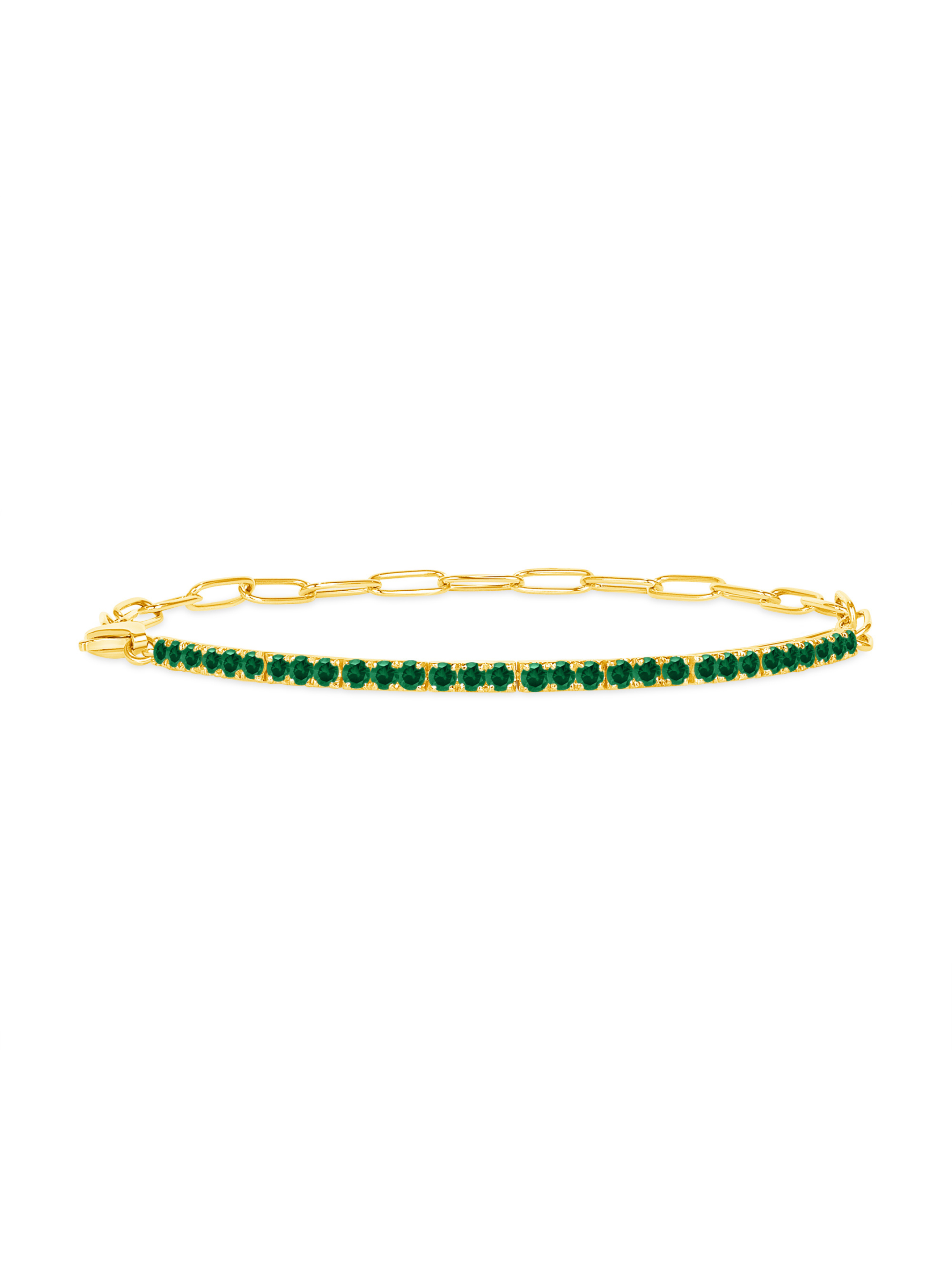 Birthstone Tennis Bracelet - May 14K