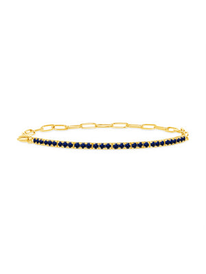 Birthstone Tennis Bracelet - September 14K