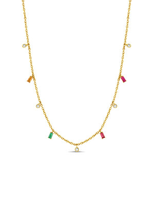 The Birthstone Necklace 14K