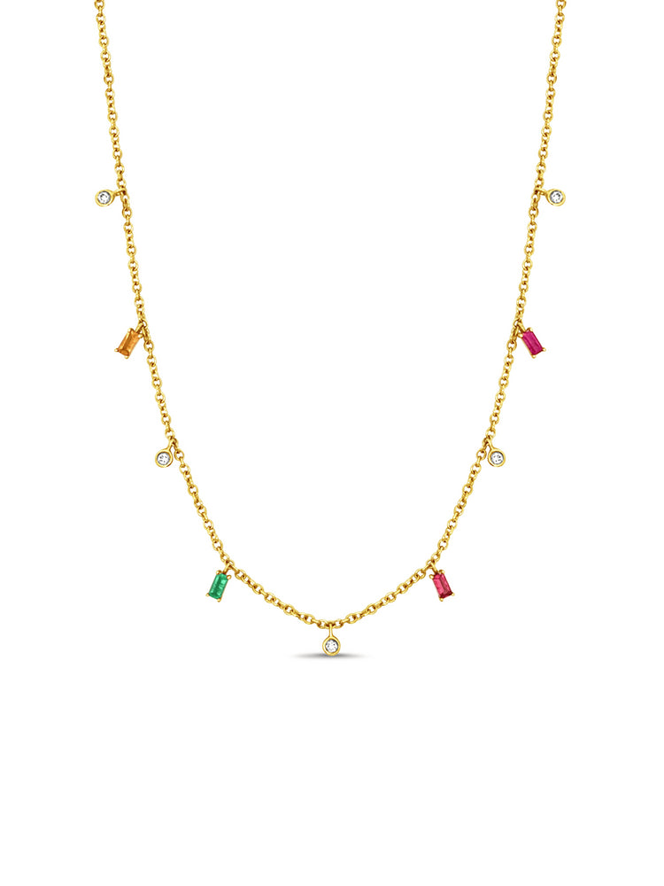 The Birthstone Necklace 14K