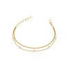 Blaire Bezel CZ Chain Bracelet