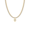 Blaire Bezel CZ Tennis Charm Necklace