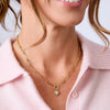 Blaire Bezel Heart CZ Charm Necklace