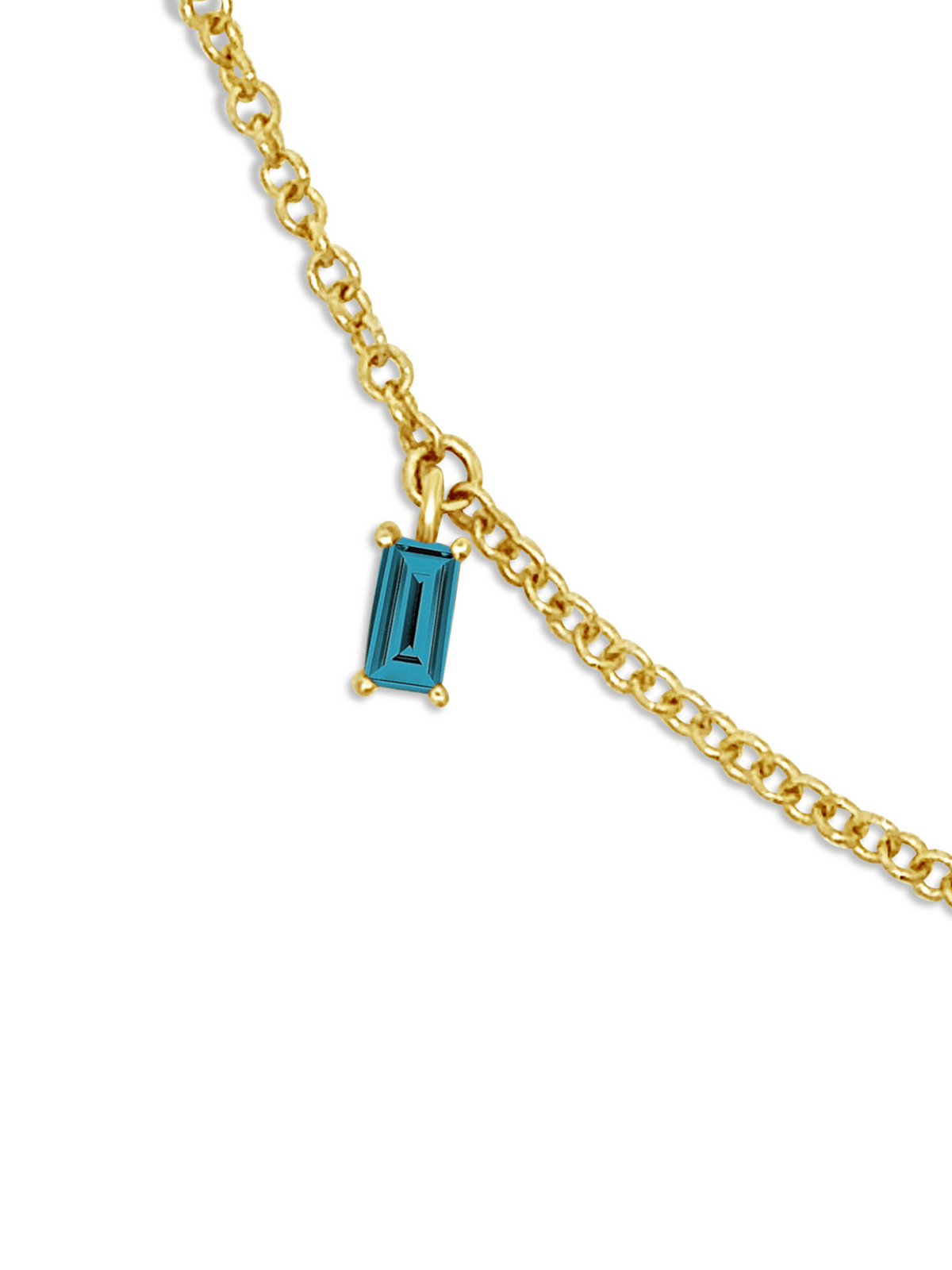 Add a Baguette Birthstone 14K