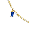 Add a Baguette Birthstone 14K
