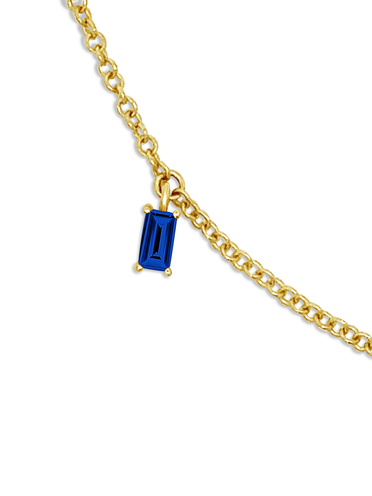 Add a Baguette Birthstone 14K