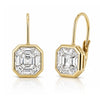 Blythe Bezel Diamond Dangle Earring 14K