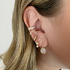 Blythe Bezel Diamond Dangle Earring 14K