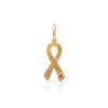 Breast Cancer Awareness Pink Sapphire Charm 14K