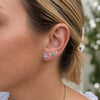 Bridget Birthstone and Diamond Stud Earring - Turquoise 14K