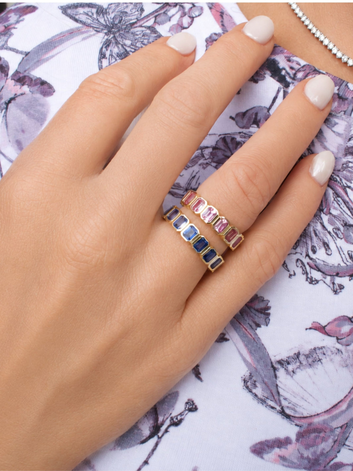 Brit Bezel Sapphire Ring 14K