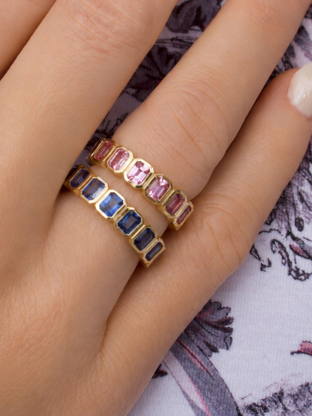 Brit Bezel Sapphire Ring 14K