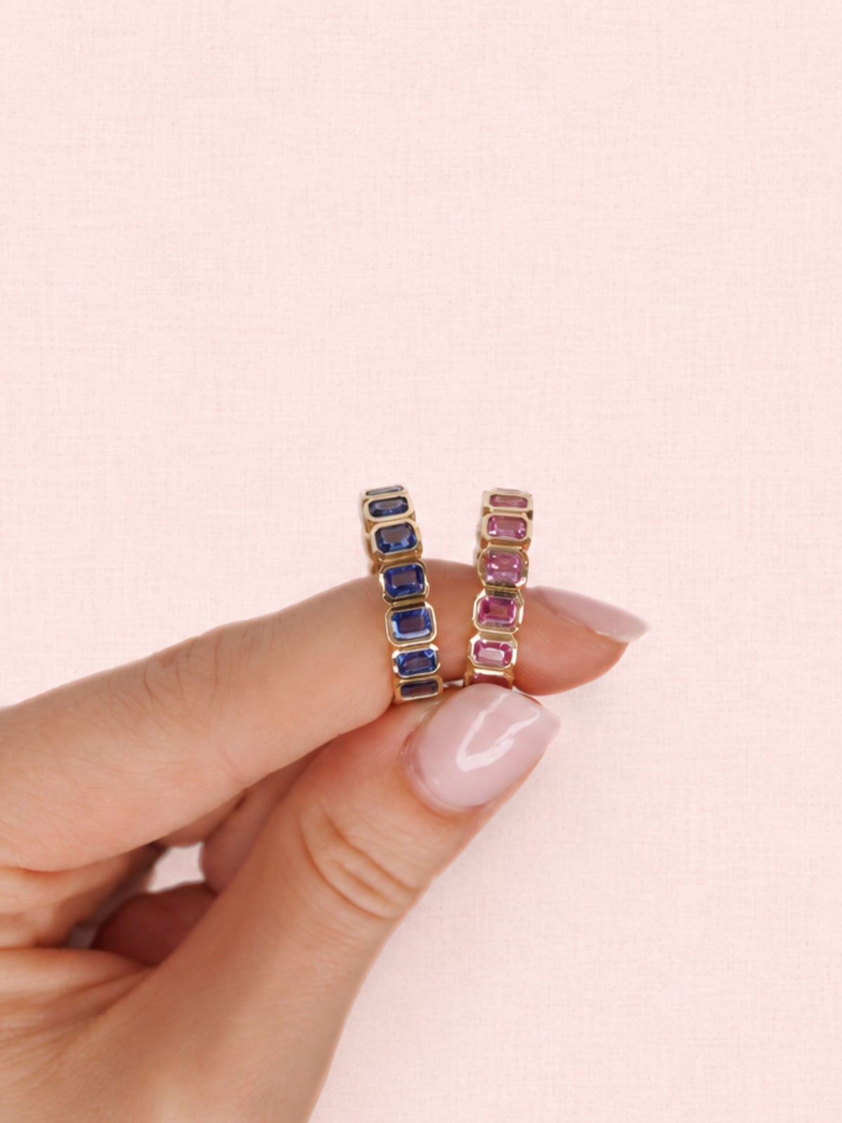 Brit Bezel Sapphire Ring 14K