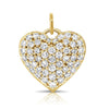 Bubble Heart Diamond Charm 14K
