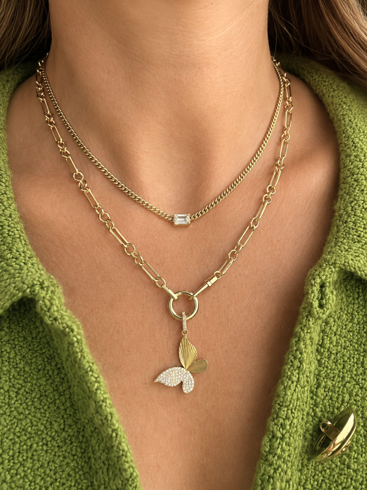 Carmen Cuban Diamond Necklace 14K