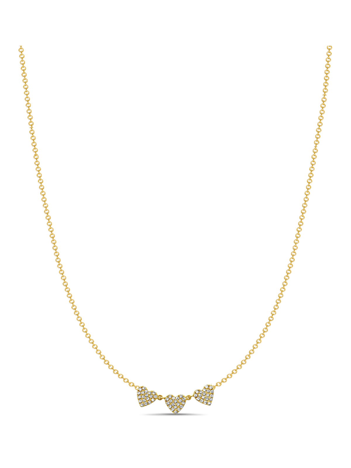 Chasing Hearts Necklace 14K