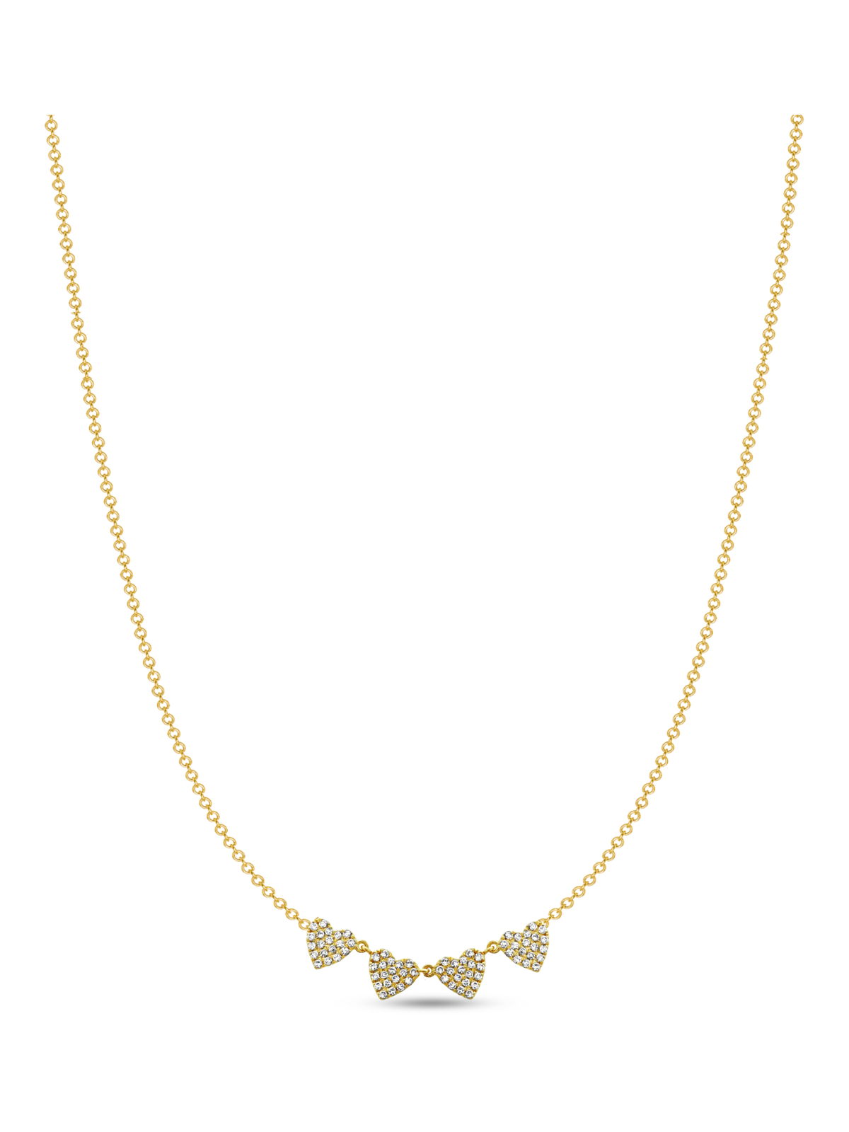 Chasing Hearts Necklace 14K