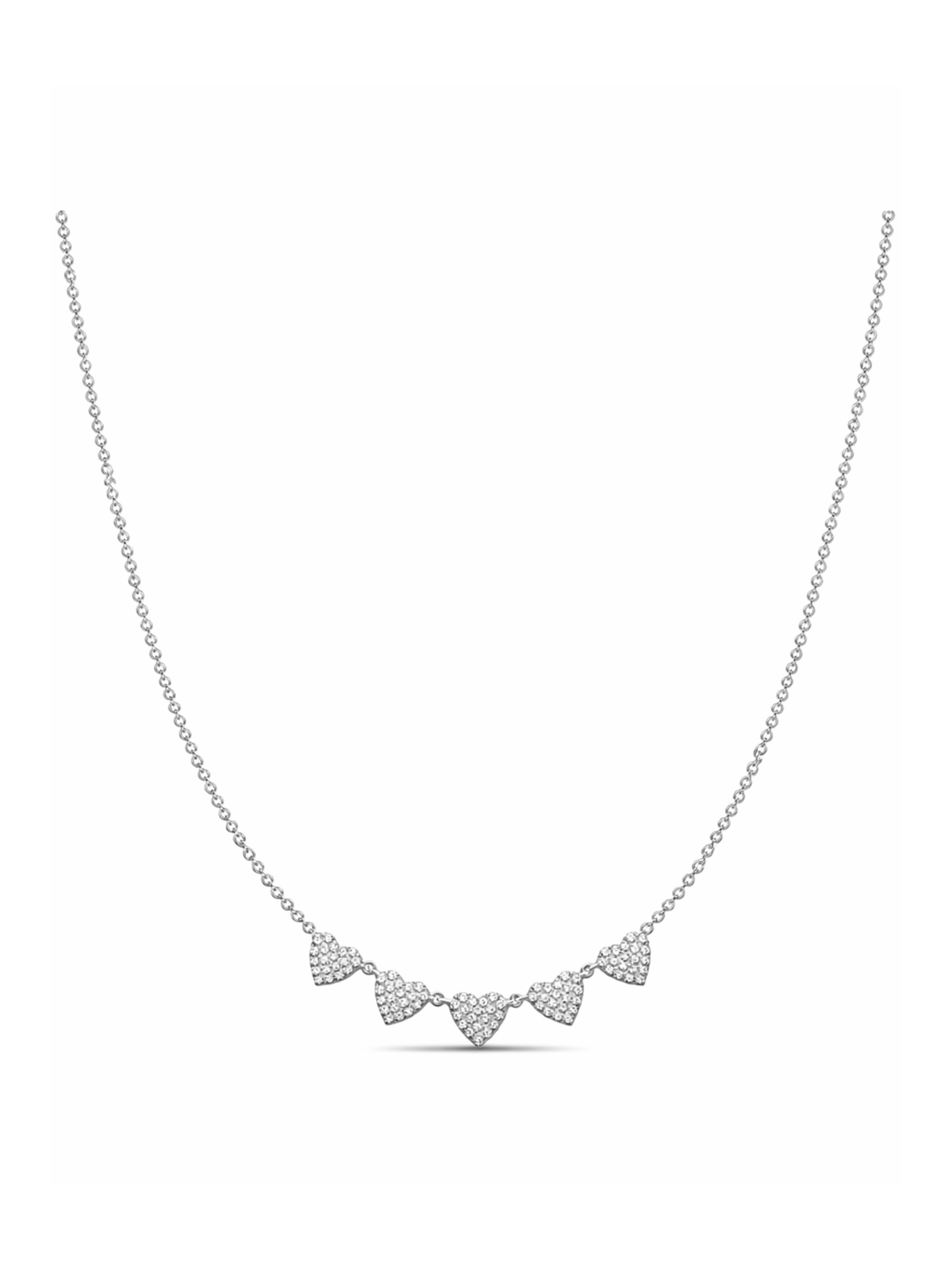 Chasing Hearts Necklace 14K
