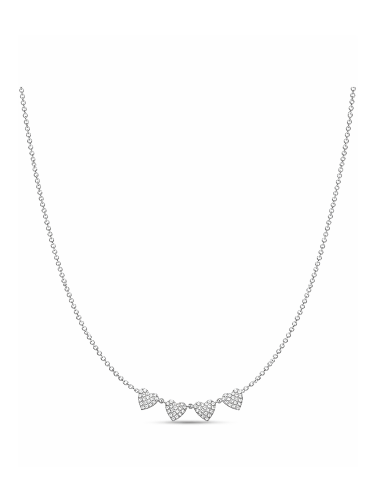 Chasing Hearts Necklace 14K