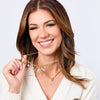 Belle Butterfly Fluted Diamond Charm 14K