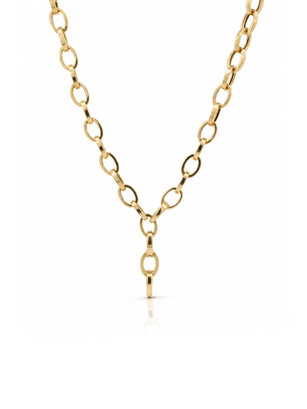 Chloe Lariat Connector Chain 14K