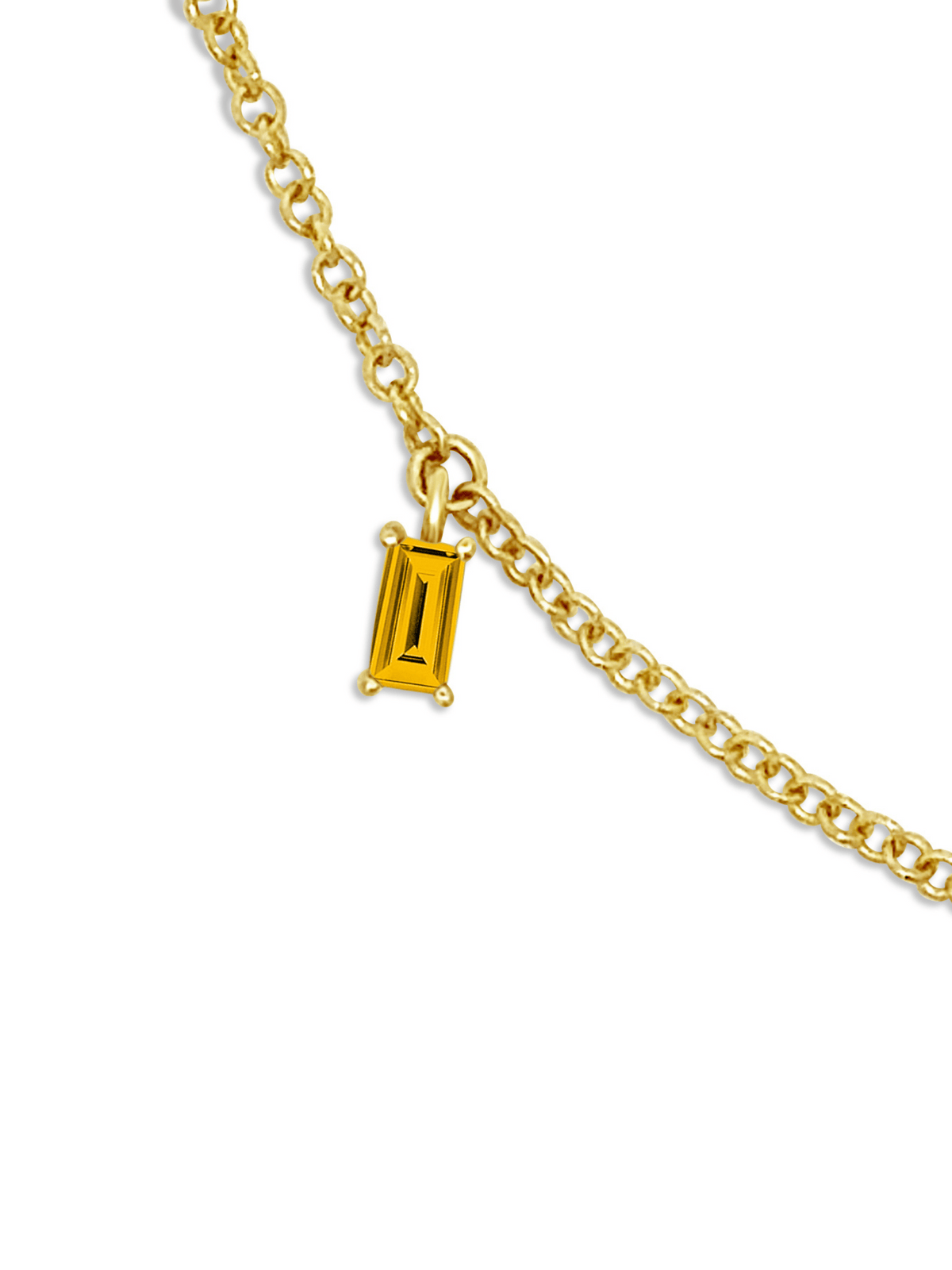 Add a Baguette Birthstone 14K
