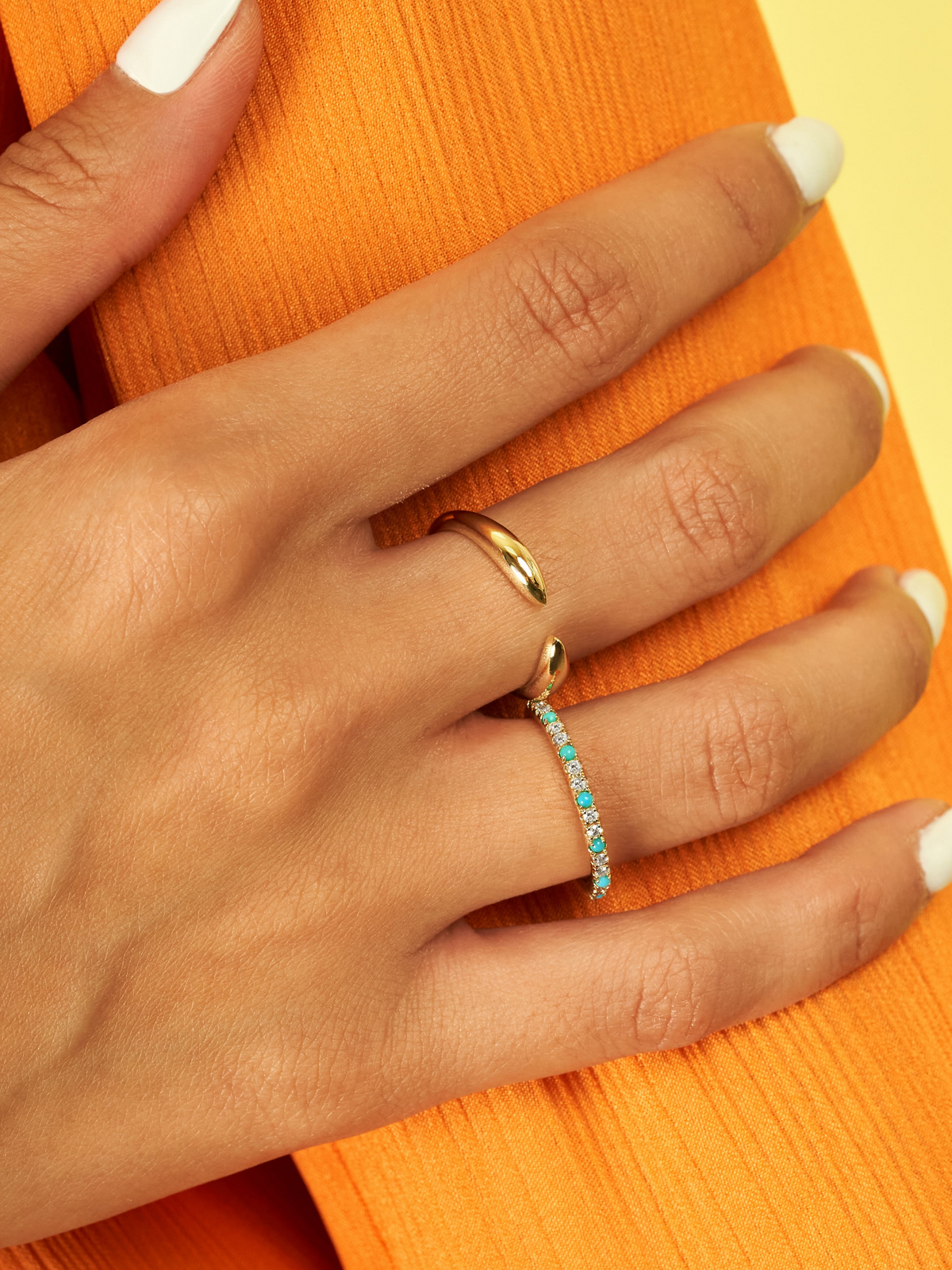 Birthstone Ring - December Turquoise 14K