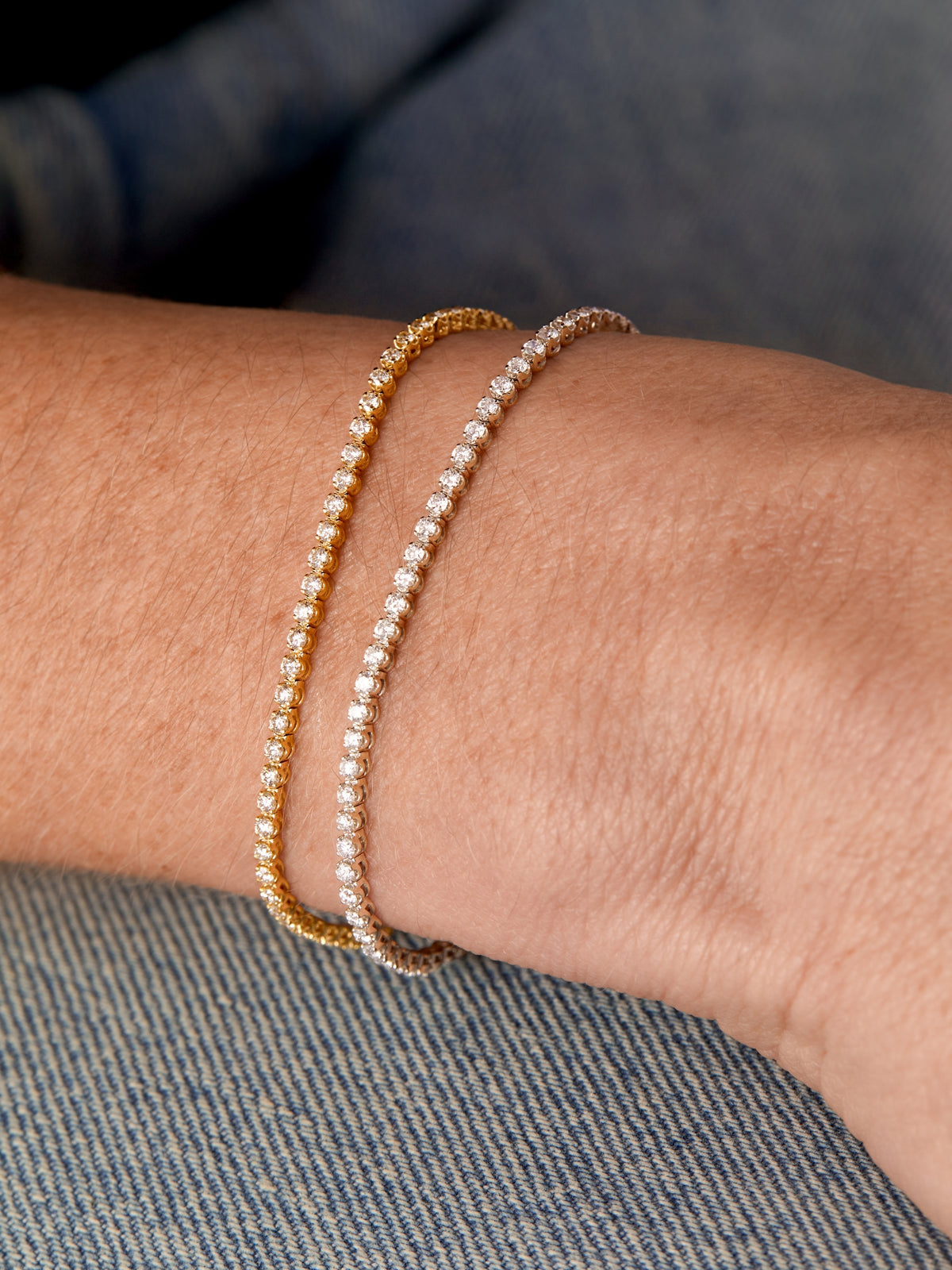 Cupcake Diamond Tennis Bracelet 14K