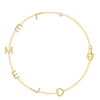 Custom Initial Bracelet 14K