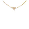 Dainty Diamond Bow Bracelet 14K