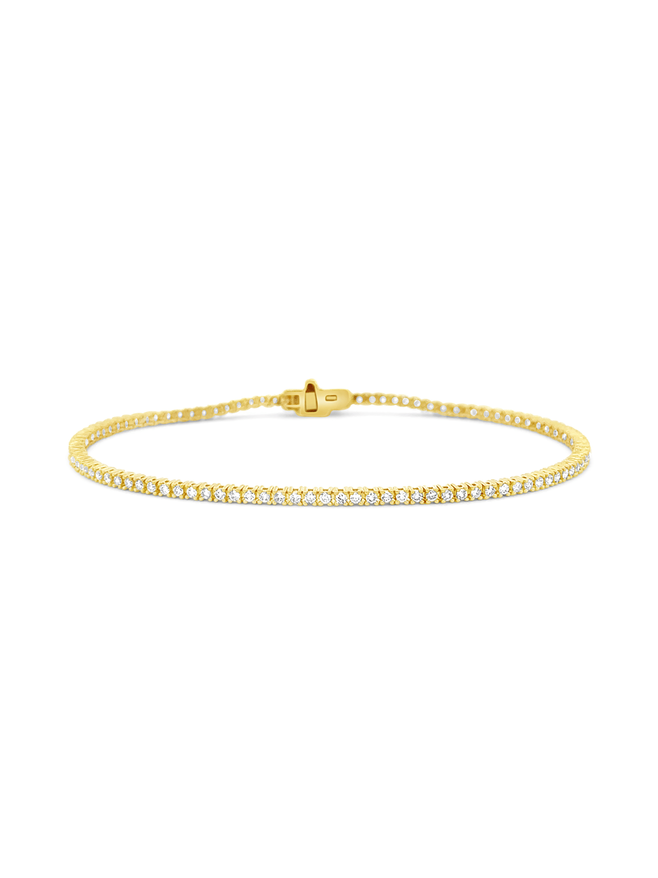 Dainty Diamond Tennis Bracelet 14K