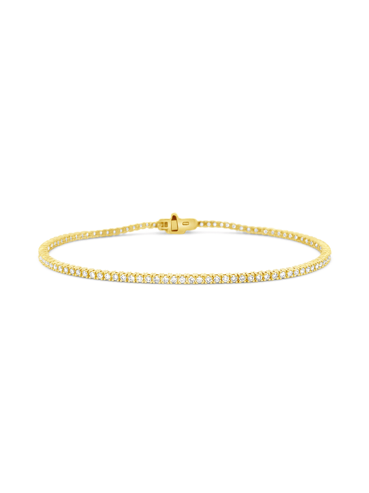 Dainty Diamond Tennis Bracelet 14K
