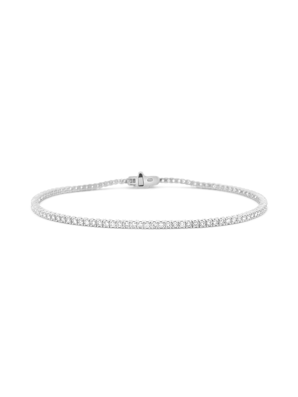 Dainty Diamond Tennis Bracelet 14K