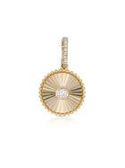 Dawn Diamond Disc Charm 14K